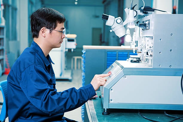 Chip inspection in Reach IC quality lab
